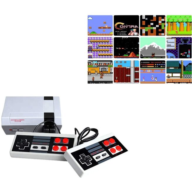 Mini TV Handheld Video Game Console, Retro Gaming Player, 8 Bit, HD Output, 700 Games for NES, Wired Controller