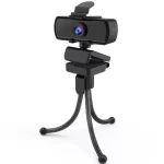 FIFINE-Full HD Webcam with Microphone and Tripod, 1440p, PC, USB, Desktop, Laptop, Live Streaming, Video, Calling-K420