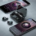 FNTWIF Wireless Earphones LED Display Sports Headphones with Mic Bluetooth Noise Canceling Stereo Headphones 3500mAh