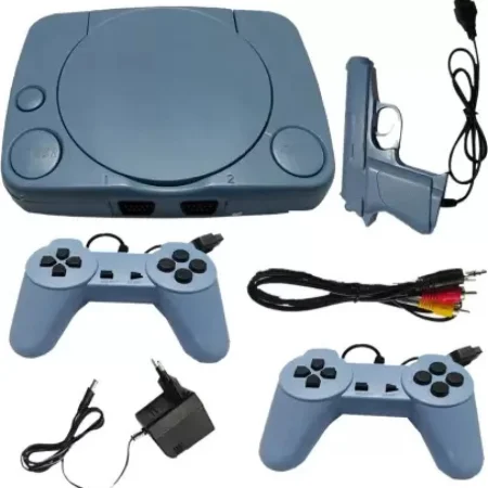 Classic Polystation TV game console, nostalgic card type, PS1, 8 bits