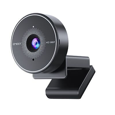 1080P Full HD USB Webcam with Microphone and Privacy Cover for Computer PC Laptop 70° View