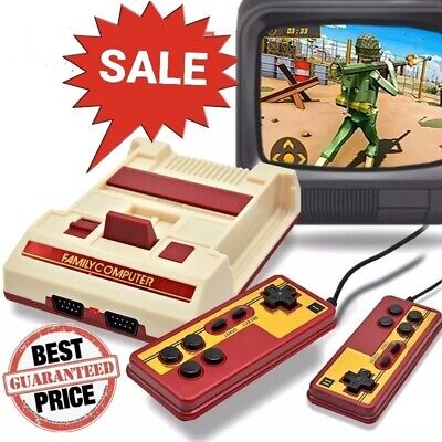 Classic AV Out TV Video Game Console, Family Handheld Players, FC Compact Game with 632 Games, 8 Bit, New