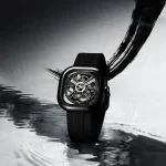 CIGA Design-2024 Men's and Women's Automatic Mechanical Watch, Black Ceramic Skeleton Watches, Luxury Fashion Series