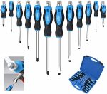 Heavy Duty Screwdriver Set, Hand Kit, VT07045, 12 Pcs