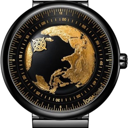 CIGA Design-2023 U Series Blue Planet Luxury Automatic Watch Men Mechanical Movement Ceramic Case Sapphire Wristwatches