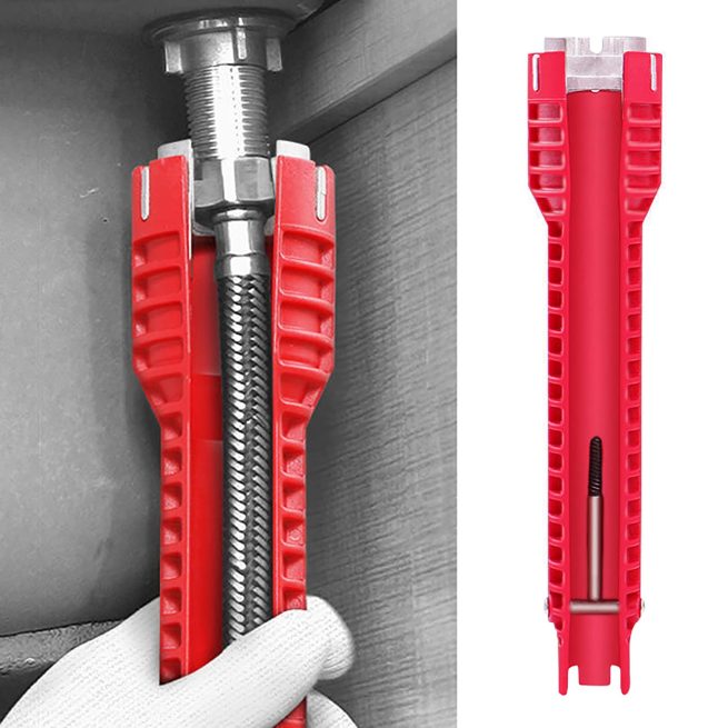 Multifunctional Toilet Wrench, Pelvic Floor Taking Sleeve, Disassembly Faucet Pipe, Sink Only Installation Tool