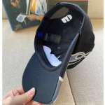 Embroidery Baseball Hat, Adjustable Sports Cap, Blue Denim Sun Hats, Hip Hop Fashion