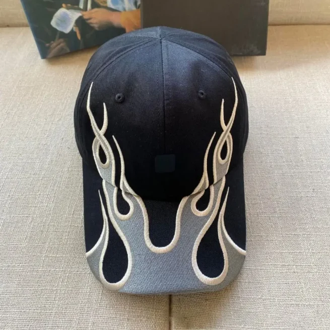 Embroidery Baseball Hat, Adjustable Sports Cap, Blue Denim Sun Hats, Hip Hop Fashion