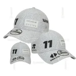 Baseball Cap for Motocross, Mountain Bike, Motorcycle, MX, Off-Road, White, F1 Racing, Special Edition, Mexico, Checo Perez, 2024