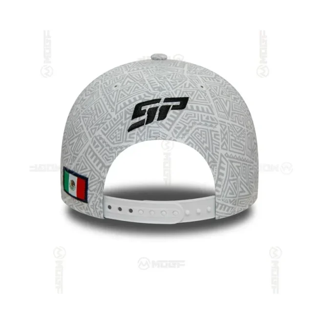 Baseball Cap for Motocross, Mountain Bike, Motorcycle, MX, Off-Road, White, F1 Racing, Special Edition, Mexico, Checo Perez, 2024