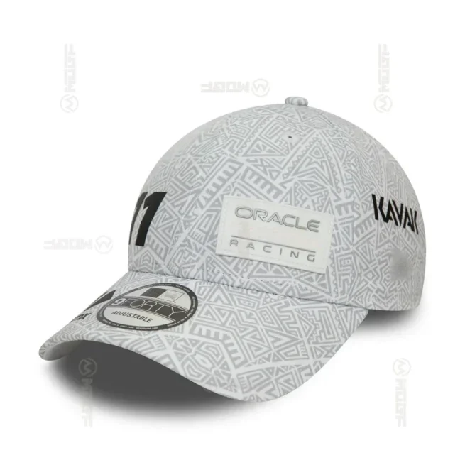 Baseball Cap for Motocross, Mountain Bike, Motorcycle, MX, Off-Road, White, F1 Racing, Special Edition, Mexico, Checo Perez, 2024
