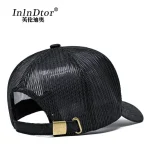 2023 Brand Men's Breathable Baseball Cap Hard Shell Alphabet Hat Hip Hop Net Trucker Sport 4 Season