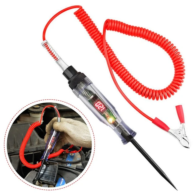 Car Truck Voltage Circuit Tester, Auto 6V 24V, Car Diagnostic Probe Test Pen, Electrical Measuring Pen Tools