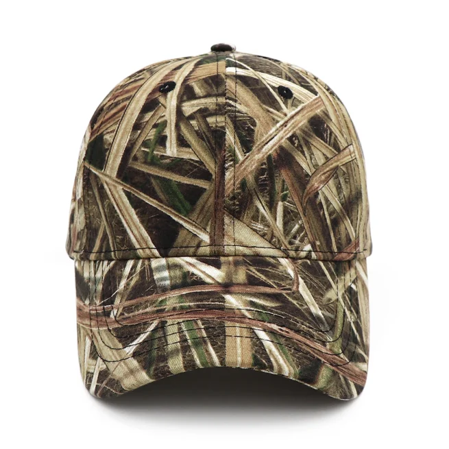 KOEP Camouflage Baseball Cap, Outdoor Fishing Caps, Jungle Reed Hunting Hat, Cotton Dad Snapback Hats, Bulrush Leaves, KBMO8, New