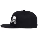 Unisex Skeleton Embroidery Hip-Hop Hats, Adjustable Baseball Caps, Sunscreen Hat, Casual, Outdoor, Spring, Autumn