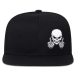 Unisex Skeleton Embroidery Hip-Hop Hats, Adjustable Baseball Caps, Sunscreen Hat, Casual, Outdoor, Spring, Autumn
