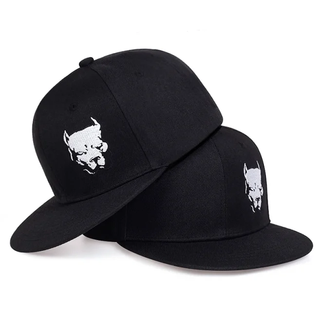Unisex Embroidery Dog Head Embroidery Hip-Hop Hats,Adjustable Casual Baseball Caps,Sunscreen Hat,Outdoor
