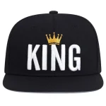 Unisex Crown King Embroidery Hip-hop Hats, Adjustable, Casual Baseball Caps, Sunscreen Hat, Outdoor, Spring, Autumn