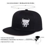Unisex Embroidery Dog Head Embroidery Hip-Hop Hats,Adjustable Casual Baseball Caps,Sunscreen Hat,Outdoor