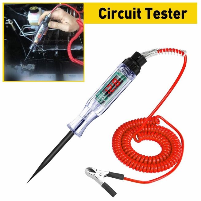 Car Truck Voltage Circuit Tester, Auto 6V 24V, Car Diagnostic Probe Test Pen, Electrical Measuring Pen Tools