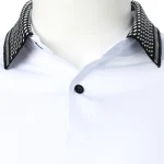 Men's Short Sleeve Polo Shirt, Lapel Rib Polo, Monochrome Casual Top, Urban Business, Summer Fashion, Newin