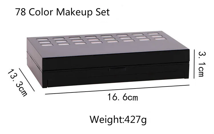 Makeup Set Box for Women Combination Matte Eye Shadow Lipstick Eyeliner Concealer Powder Makeup with Aluminum Box