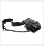 Women's Bag Classic Fashion Women's Bags Kurt Eagle Head Soft PU Leather Diamond Mesh Shoulder Crossbody Black Chest Bag Ladies Handbag