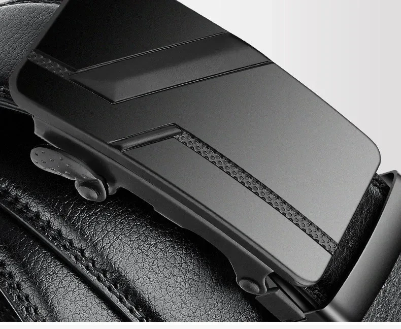 DINISITON Men's PU Leather Belt Automatic Buckle Popular Business High Quality Fashion