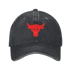 Brahma Bull Red Logo Baseball Cap, Outdoor Sun Trucker Hat, Snapback Cap for Gym, The Rock Project, Sun Protection, Summer