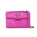 Luxury Design Lady Handbag Pink Pu Leather Women Purse Small Square Bag In Rhomboid Shape Cross Body Bag Shoulder Bag
