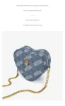 KURT GEIGER Women Shoulder Bags, Denim Chain Crossbody Bag Luxury Designer, Fashion Trend, Retro High Capacity