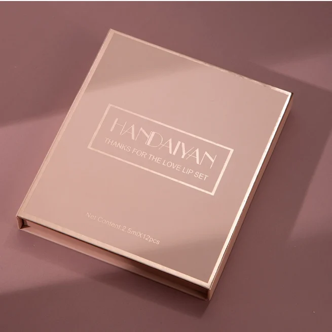 12 Colors Super Stay Liquid Matte Lipstick Set Velvet Non-stick Cup Waterproof Long Lasting Lip Gloss Sets