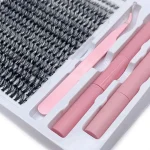 Mixed Length Cluster Lashes Kit, DIY Self Application, Individual Eyelashes with Glue, Fluffy False Eyelashes, Eyelash Extension