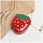 Strawberry crossbody bag for women, leather beautiful design, fashion sense, personality