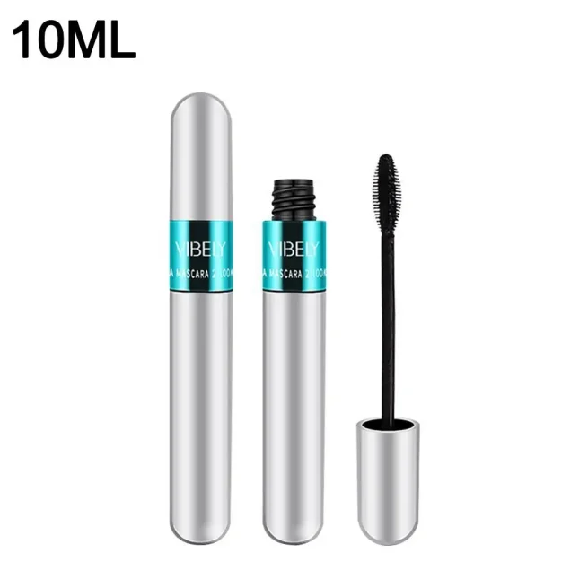 Long Lasting Eyelashes 2 In 1 Mascara 4D Wide Angle Rotation Waterproof Thickened Extended Curl Black Sexy Eye Makeup 10ml