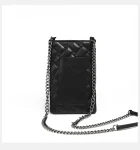 PU Soft Leather Handbag for Women Black Kurt G Shoulder Bag Eagle Head Diamond Lattice Fashion Trendy Small Tote Bag