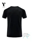 Ultralight Black Men's Round Neck T-Shirt Quick Dry Breathable Sweat Shirt for Fitness Gym Running Plaid Lightweight Quick Dry Short Sleeve Moisture Wicking