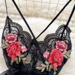 Chilligio-Women's Floral Lace Embroidery Bodysuits,One Piece Bodysuits,String Jumpsuit,Sheer Catsuits,Erotic,Vintage,Sexy,Combination