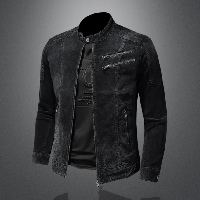 Men's velvet denim jacket, handsome top coat, the main promotion, explosive new trend, spring and autumn