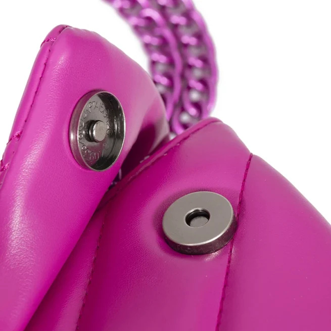 Luxury Design Lady Handbag Pink Pu Leather Women Purse Small Square Bag In Rhomboid Shape Cross Body Bag Shoulder Bag