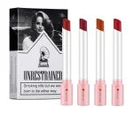 Waterproof Matte Long Lasting Makeup Lipstick Set, Tint Lip Gloss, Pomade Cosmetics Kits, 4 Colors