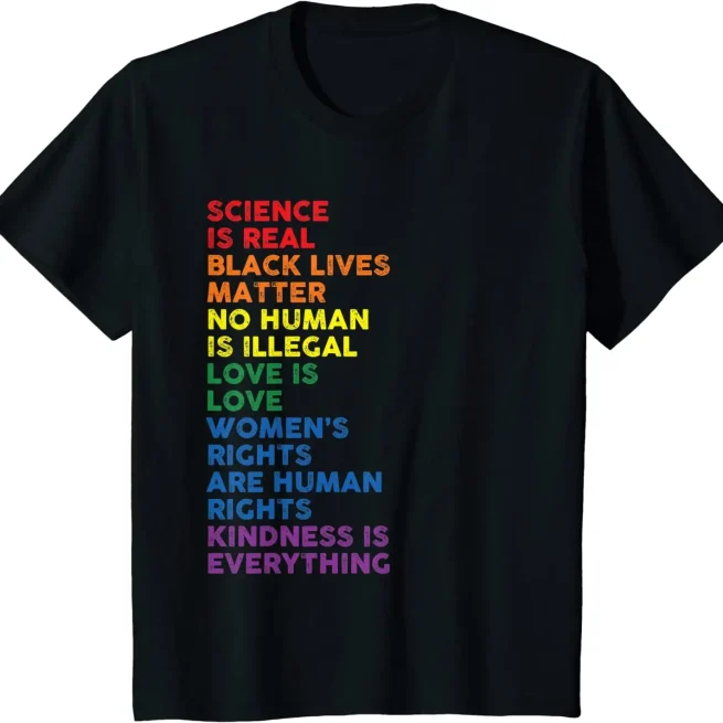 Unisex Pride Science is Real, Kawaii Summer Tops, Black Lives Matter, Love Tees, Men's T-Shirt