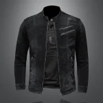 Men's velvet denim jacket, handsome top coat, the main promotion, explosive new trend, spring and autumn