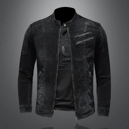 Men's velvet denim jacket, handsome top coat, the main promotion, explosive new trend, spring and autumn