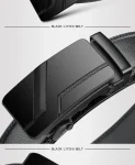 DINISITON Men's PU Leather Belt Automatic Buckle Popular Business High Quality Fashion