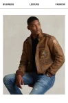 Men's Distressed Brown Calfskin Leather Jacket,Custom Short Coats,Classic,Elegant,Spring and Autumn,New Products