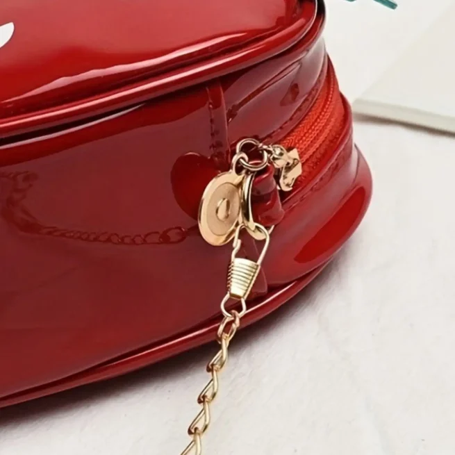 Strawberry crossbody bag for women, leather beautiful design, fashion sense, personality