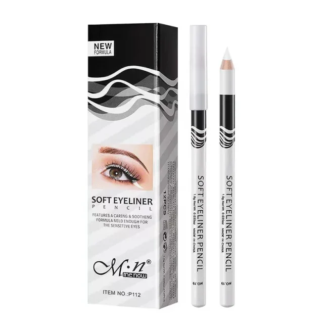 1pc New White Eyeliner Makeup Waterproof Long Lasting Smooth Easy to Wear Brighten Eye Pencil Fashion Eye Makeup Tools