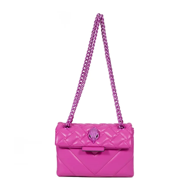 Luxury Design Lady Handbag Pink Pu Leather Women Purse Small Square Bag In Rhomboid Shape Cross Body Bag Shoulder Bag