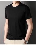 Men's Casual Short Sleeve T-shirt Top Brand Designer Plain Trendy Korean Fashion Summer Clothing Top Quality New